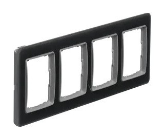 Рамка 4-постовая Schneider Electric Sedna Elements искусственное матовое стекло SDD362804 - фото №1