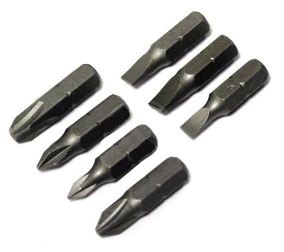 Короткий держатель бит с храповым механизмом Tolsen (20033) (7шт) - фото №1