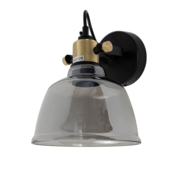 Бра, настінний світильник Nowodvorski 9154 Amalfi E27 1x25W IP20 димчастий - фото №3