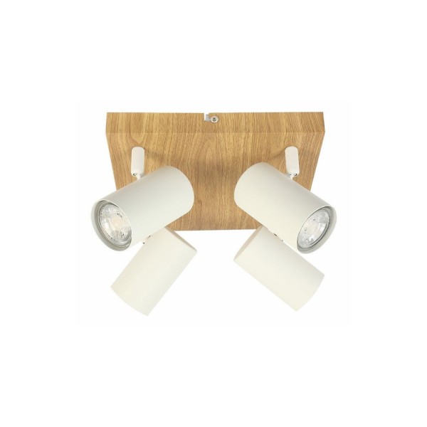 Спот Reality 838504-37 Quentin GU10 4x15W IP20 Wh - фото №1