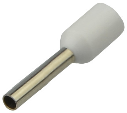 Наконечник Аско-Укрем НТ 0,75-10 изолированный белый 100шт (A0060010113)