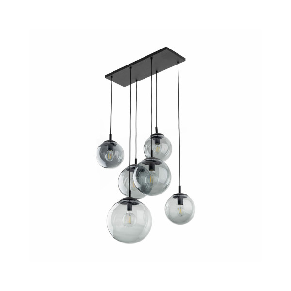 Підвісний світильник, люстра TK Lighting 5384 Esme E27 6x15W IP20 Чорний - фото №1