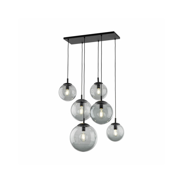 Підвісний світильник, люстра TK Lighting 5384 Esme E27 6x15W IP20 Чорний - фото №2