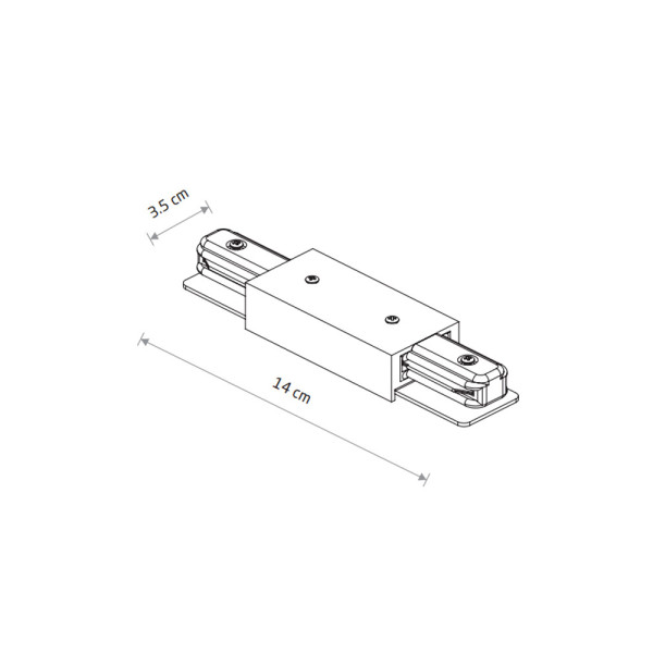 Ввід живлення Nowodvorski 10226 Profile Power Straight Connector IP20 чорний - фото №2
