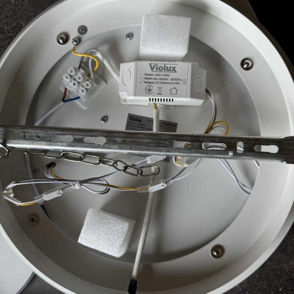 Світильник LED smart SPINER+пульт 100W білий круг Violux ( 220525 ) - фото №4