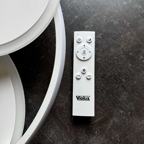 Світильник LED smart SPINER+пульт 100W білий круг Violux ( 220525 ) - фото №5