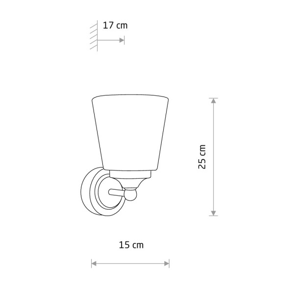 Бра для ванной, светильник Nowodvorski 9353 Bali E14 1x10W IP44 хром - фото №2