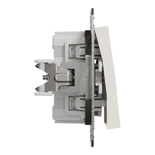 Выключатель одноклавишный Schneider Electric Asfora без рамки кремовый (EPH0170123) - фото №1