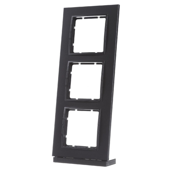 Рамка 3-місна антрацит Berker B.7 - фото №1