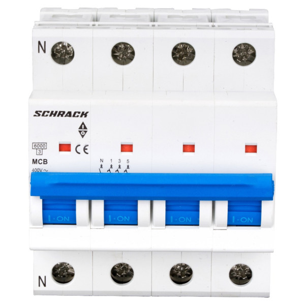 Автоматичний вимикач Schrack BM617425 6кА 25А 4P C