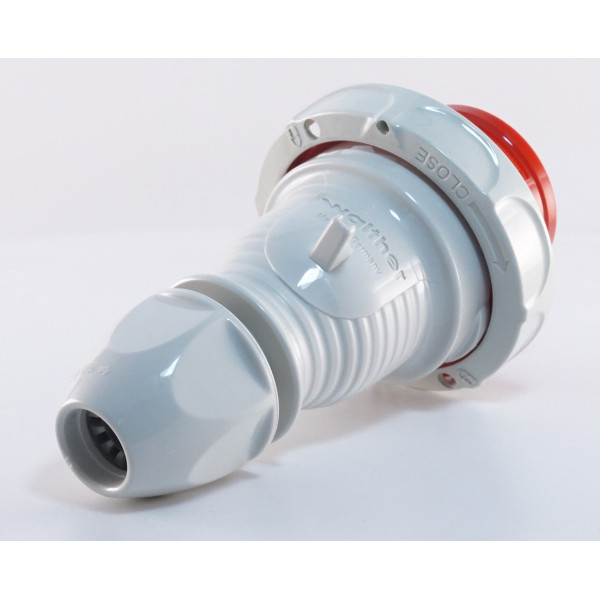 Трехфазный штекер на кабель WALTHER WL219 (3P+N+E) 16А 380V IP67 - фото №5