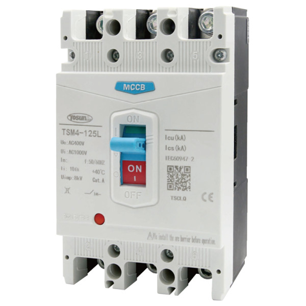 Силовой автоматический выключатель TOSUNlux TSM4-125M 63A 3P 22/30кА (6931934235180)