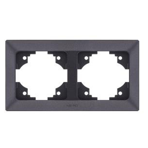 Горизонтальна 2-на рамка NE-AD ARAS 93-24-16 чорна