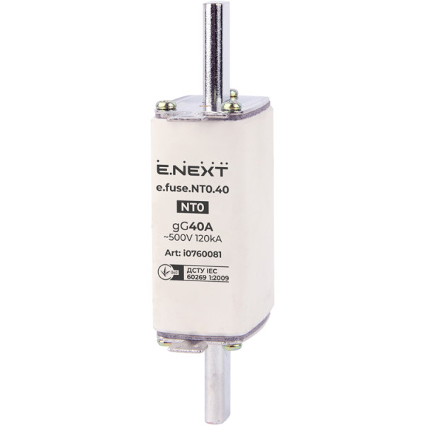 Плавкий предохранитель E.Next e.fuse.NT0.40 габарит 0 40А (i0760081)