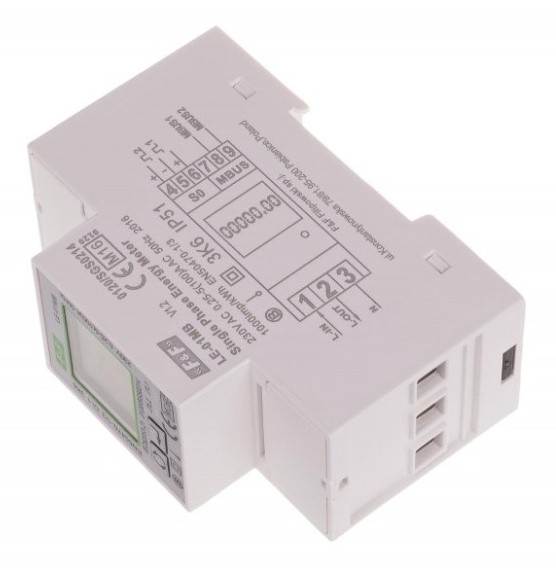 Лічильник енергоспоживання F&F LE-01 230В 100А - фото №1