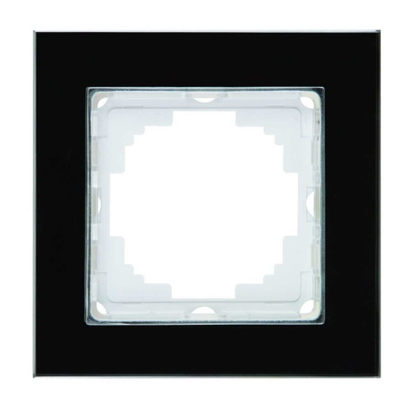 Рамка Nilson Alegra стекло черное 1-я ( 25BL0091 )
