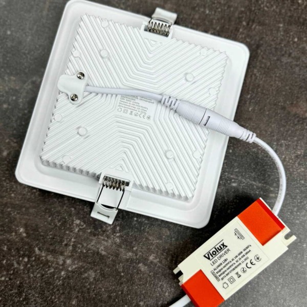 Світильник LED даунлайт Violux ALUMIN 12W 4200K квадрат IP20 ( 121270 ) - фото №3