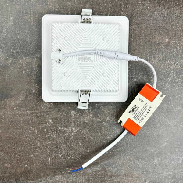 Світильник LED даунлайт Violux ALUMIN 12W 4200K квадрат IP20 ( 121270 ) - фото №4