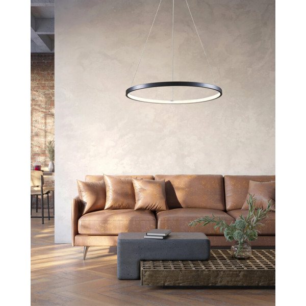 Подвесной светильник, люстра Goldlux 329158 Lea 1 Led 1x20W 4000K 2600Lm IP20 Черный - фото №2