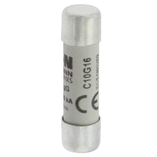 Плавкий предохранитель Eaton Moeller Cylindrical fuse 10x38 16A GG 500V AC - фото №1