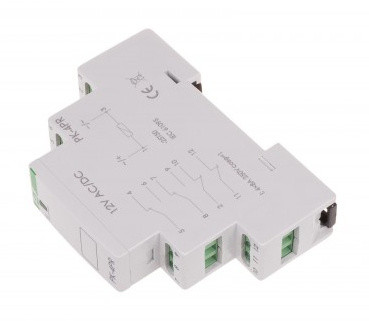Проміжне реле F&F PK-4PR-12V 12В 2х8 А - фото №3