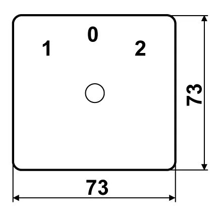 Пакетный переключатель Аско-Укрем ПКП Е9 3.833 A0110010007 (1-0-2 3 полюса) - фото №4
