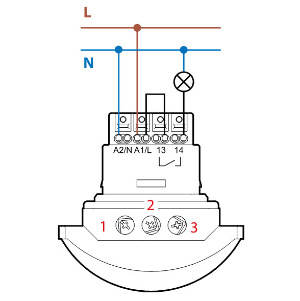 Датчик движения Finder 1-500 лк 12с-35мин 30м/18мх4м (184182300300) - фото №2