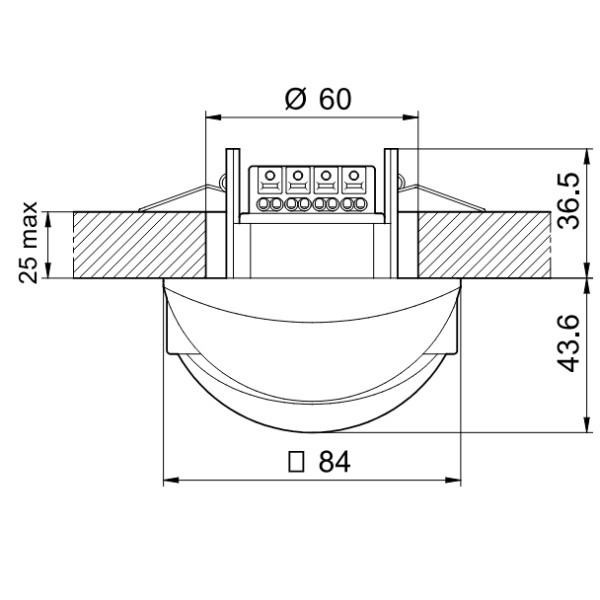 Датчик движения Finder 1-500 лк 12с-35мин 30м/18мх4м (184182300300) - фото №3