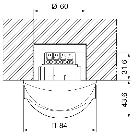 Датчик движения Finder 1-500 лк 12с-35мин 30м/18мх4м (184182300300) - фото №4
