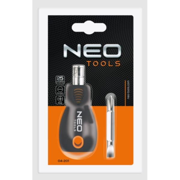 Універсальна (шліц-хрест) викрутка Neo Tools 04-201 6.0ммxPH2 - фото №1