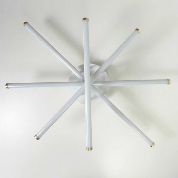 Светильник LED smart ROLEX+пульт 80W 3000-5000K IP20 прямокутник белый + золото Violux ( 220965 ) - фото №1