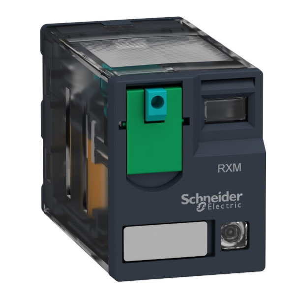 Миниатюрное реле Schneider Electric RXM4AB2BD 4CO 24В с LED и блокируемой тестовой кнопкой