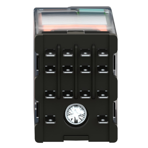 Миниатюрное реле Schneider Electric RXM4AB2BD 4CO 24В с LED и блокируемой тестовой кнопкой - фото №2