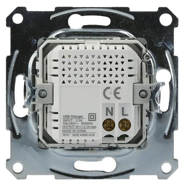 USB розетка Schneider Electric Asfora EPH2700271 (антрацит) - фото №1