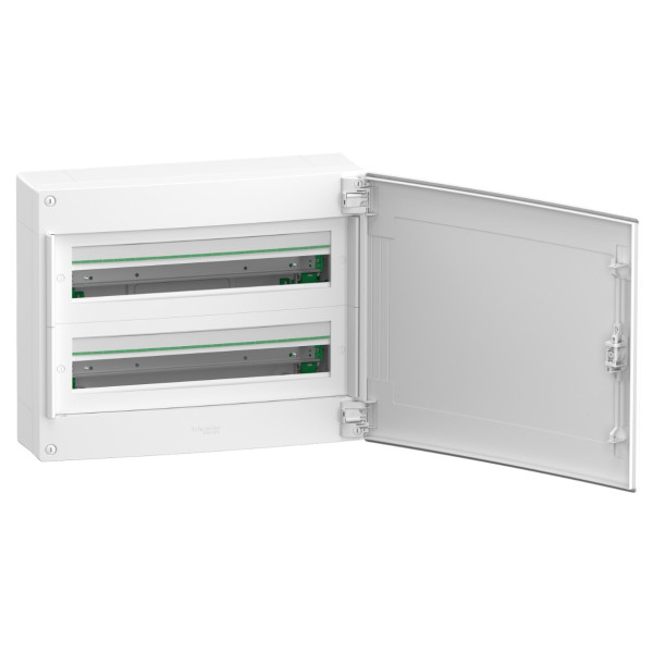 Навесной щит Schneider Electric PrismaSeT XS LVSXQ224 2 ряда 48М белые двери - фото №1