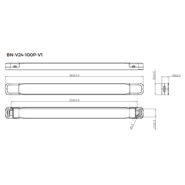 Блок живлення COLORS 100W DC24V (BN-V24-100P-V1) - фото №1