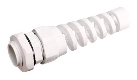 Сальник TNSy PG9 Ø4-8мм зі спіраллю IP68 білий (TNSy5501095)