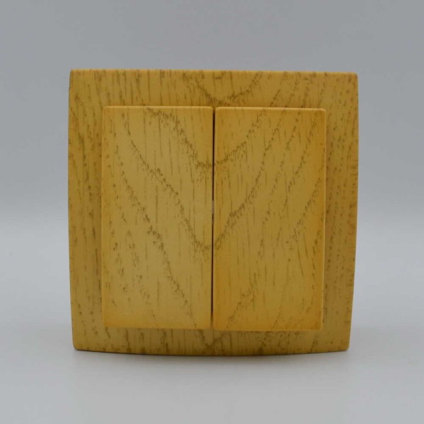 Вимикач Nilson Themis клен 2кл ( 26281003 ) - фото №1