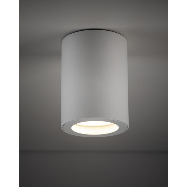 Точковий світильник TK Lighting 10932 Ligno GU10 1x10W IP44 білий - фото №1