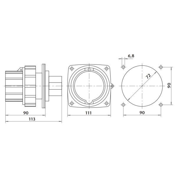 Настенная силовая вилка Sez IRG6343 - фото №10