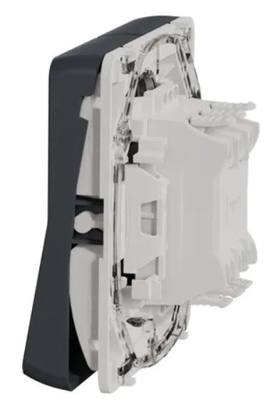 Проходной 2-клавишный переключатель Schneider Electric MUR35019 (сх.6+6) IP55 (черный) - фото №2