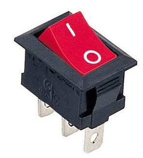 Переключатель TNSy KCD1-102 R/B красный (TNSy5500674)