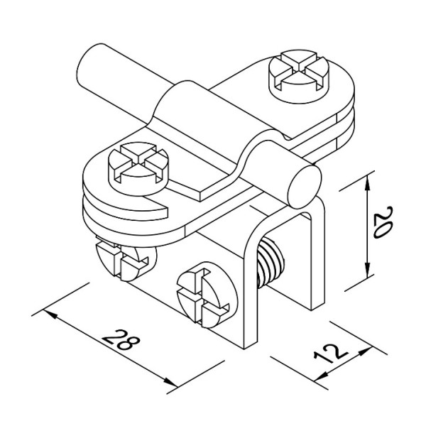 Фальцевой держатель Leo Lightman с пластиной Fix StZn (316011) - фото №1