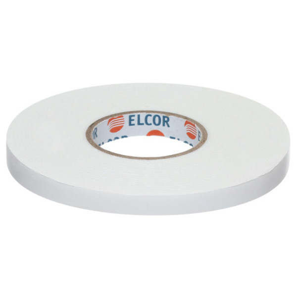 Вспененная двусторонняя лента Elcor 40206785 TRIXPE125 для внутренних работ 12мм (5м) белая - фото №4