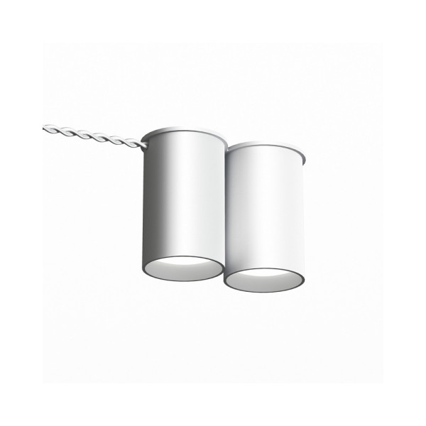 Точковий світильник для зовнішньої проводки Pikart 33889-1 BP GU10 2x60W IP20 Білий