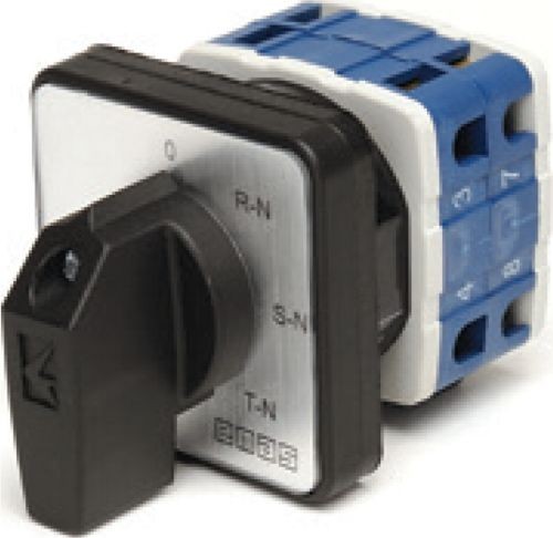Кулачковый переключатель вольтметра EMAS PSA010OK421S четырехпозиционный (3 фазы/нейтраль) 10А