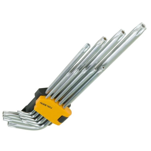 Комплект удлиненных ключей Tolsen (20057) Torx Т10-Т50 (9шт) - фото №4