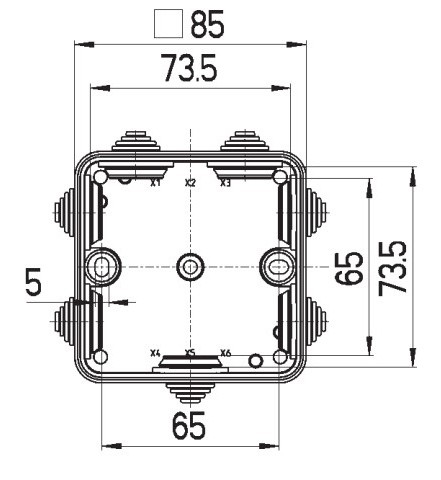 Наружная разветвительная коробка Spelsberg HP 90 (sp32599001) IP55 - фото №10