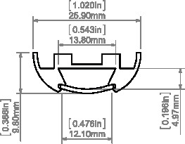 LED-профіль KLUS TOST, 1 метр - фото №4