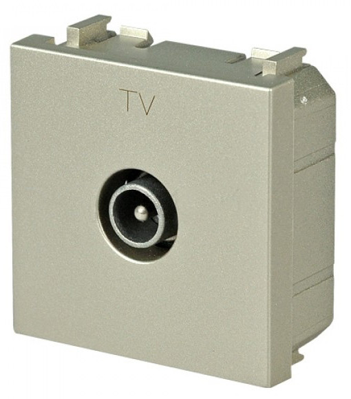 TV розетка ABB Zenit N2250.7 CV 2М (шампань) - фото №1